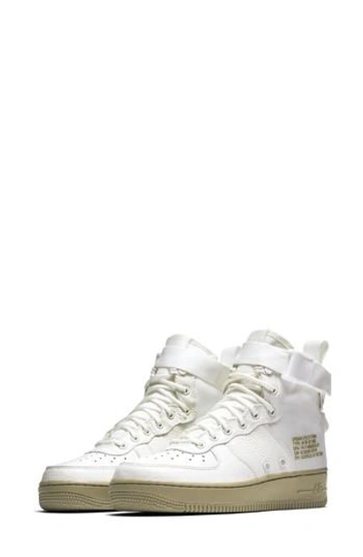 Nike 'sf Air Force 1' Leather High Top Sneakers In Ivory/ivory-mars Stone