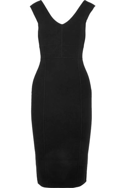 Elizabeth And James Selby Stretch-knit Dress In Black