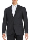 MICHAEL KORS Textured Two-Button Wool-Blend Jacket,0400095898232