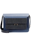 MARNI TRUNK LEATHER SHOULDER BAG,P00270433-1