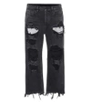 ALEXANDER WANG Mid-rise distressed jeans