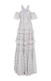 NEEDLE & THREAD FLORAL COTTON GOWN,DR0017PF17