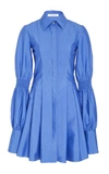 ADEAM PLEATED SHIRT DRESS WITH SMOCKING DETAIL,AFW174577CP