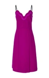 CARVEN SCALLOPED SLIP DRESS,3002R248