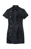 ALEXA CHUNG FLORAL JACQUARD MANDRAIN COLLAR DRESS,1702-DR05-PL600