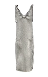 ULLA JOHNSON NICO STRIPED KNIT TANK DRESS,PF170708