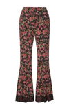 DOLCE & GABBANA FLORAL-PRINT FLARED PANTS,FTAWLTFSM4DHN788