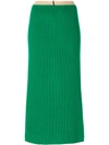 CALVIN KLEIN ribbed midi skirt,74WKSA08K03912370038