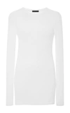 Atm Anthony Thomas Melillo Ribbed Stretch-tencel Modal Jersey T-shirt In White