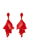 OSCAR DE LA RENTA IMPATIENS LARGE DROP EARRINGS,R18J140