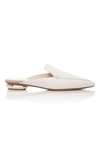 Nicholas Kirkwood Beya Textured-leather Slippers In White