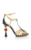 DOLCE & GABBANA SUEDE AND LEATHER SANDALS,CR0508AN2108E831