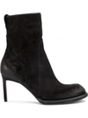 HAIDER ACKERMANN DISTRESSED ANKLE BOOTS,280235612337965