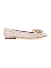 DOLCE & GABBANA VALLY TAORMINA LACE BALLERINA SHOES,CP0010AL19811474875