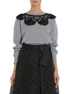 MARC JACOBS SWEATER WITH CROCHET COLLAR,M4005849 032