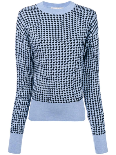 Marni Dogtooth Jumper In Blue