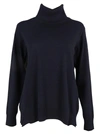 ZUCCA : BLUE TURTLE NECK SWEATER WITH SOLID COLOUR, LONG SLEEVES, RIBBED HEM AND RIBBED COLLAR,ZU69KN094 13
