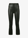 SPRWMN SPRWMN CROPPED LEATHER TROUSERS,FLR15L12383249