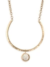 STEPHANIE KANTIS Paris Mother of Pearl & 18K Goldplated Necklace