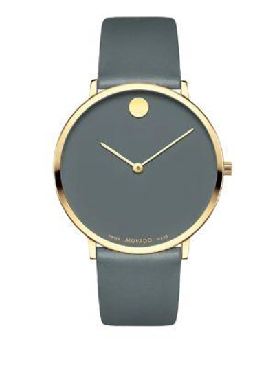 Movado Museum Dial 70th Anniversary Special Edition Watch In Grey