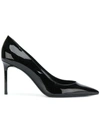 Saint Laurent Paris Patent Leather Pumps In Black