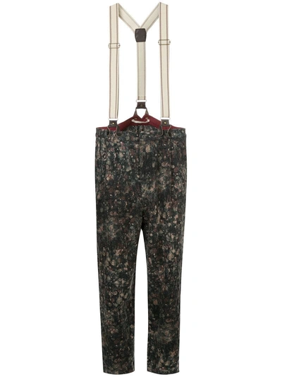 Aleksandr Manamïs Tapered Trousers With Braces In Multicolour