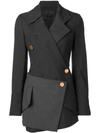 PROENZA SCHOULER DOUBLE BREASTED BLAZER,R174200AWM6312387301