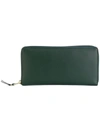 Comme Des Garçons Rectangular Zip-around Wallet In Green