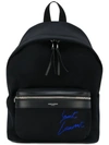 SAINT LAURENT mini City embroidered backpack,454319GKQM612380334