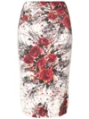 PRADA FLORAL KNITTED PENCIL SKIRT,213261PF0S17212236468