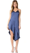 HALSTON HERITAGE ASYMMETRIC DRESS