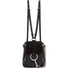 Chloé Faye Mini Leather And Suede Backpack In Black