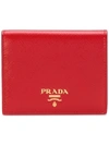 PRADA PRADA FOLDED WALLET - RED,1MV2042AO612218633