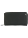Prada Black Saffiano Passport Holder