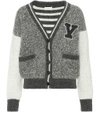 SAINT LAURENT WOOL VARSITY CARDIGAN,P00271862