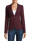 Smythe 'duchess' Single Button Blazer In Plum