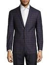 MICHAEL KORS Checkered Wool Sport Coat,0400095898472