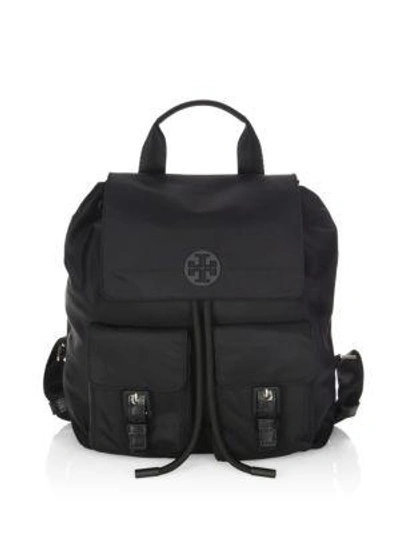 Nylon Flap Backpack in GRAY