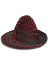 ISSEY MIYAKE ISSEY MIYAKE CONTRAST PLEATED DETAIL HAT - MULTICOLOUR,IM79AA55312368753
