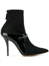 GIVENCHY POINTED FITTED ANKLE BOOTS,BE0922612612383522