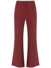 ANDREA MARQUES ANDREA MARQUES CROPPED WIDE LEG TROUSERS - RED,CALCAFLARE12112512