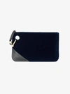 JW ANDERSON JW ANDERSON NAVY BLUE PIERCE VELVET CLUTCH BAG,HB25WA1712355081