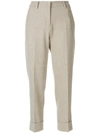 CAMBIO CAMBIO CROPPED TROUSERS - NEUTRALS,6227KRYSTAL12380194