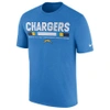 NIKE MEN'S LOS ANGELES CHARGERS NFL LEGEND STAFF T-SHIRT, BLUE,5549564