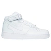 NIKE WOMEN'S AIR FORCE 1 MID CASUAL SHOES, WHITE,2131920