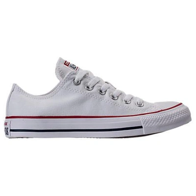 Converse Women's Chuck Taylor Low Top Casual Shoes (big Kids' Sizes Available) In Optical White