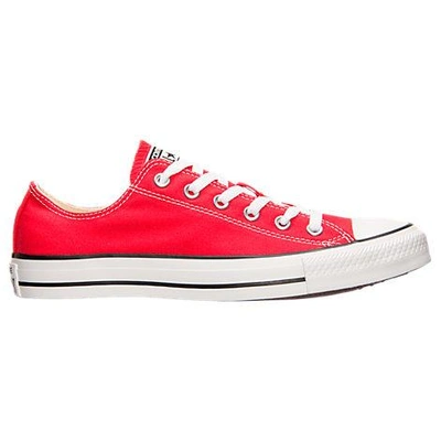 Converse Women's Chuck Taylor Low Top Casual Shoes (big Kids' Sizes Available) In Red/white