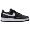 Nike Men's Air Force 1 Low Casual Shoes, Black In Black