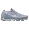 Nike Women's Air Vapormax Flyknit Running Shoes, White In Light Grey