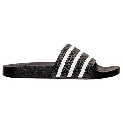 Gucci Adidas Men's Originals Adilette Slide Sandals In Black/white/black